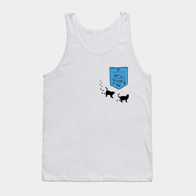 Aquarium Pocket Tank Top by Pocket Puss